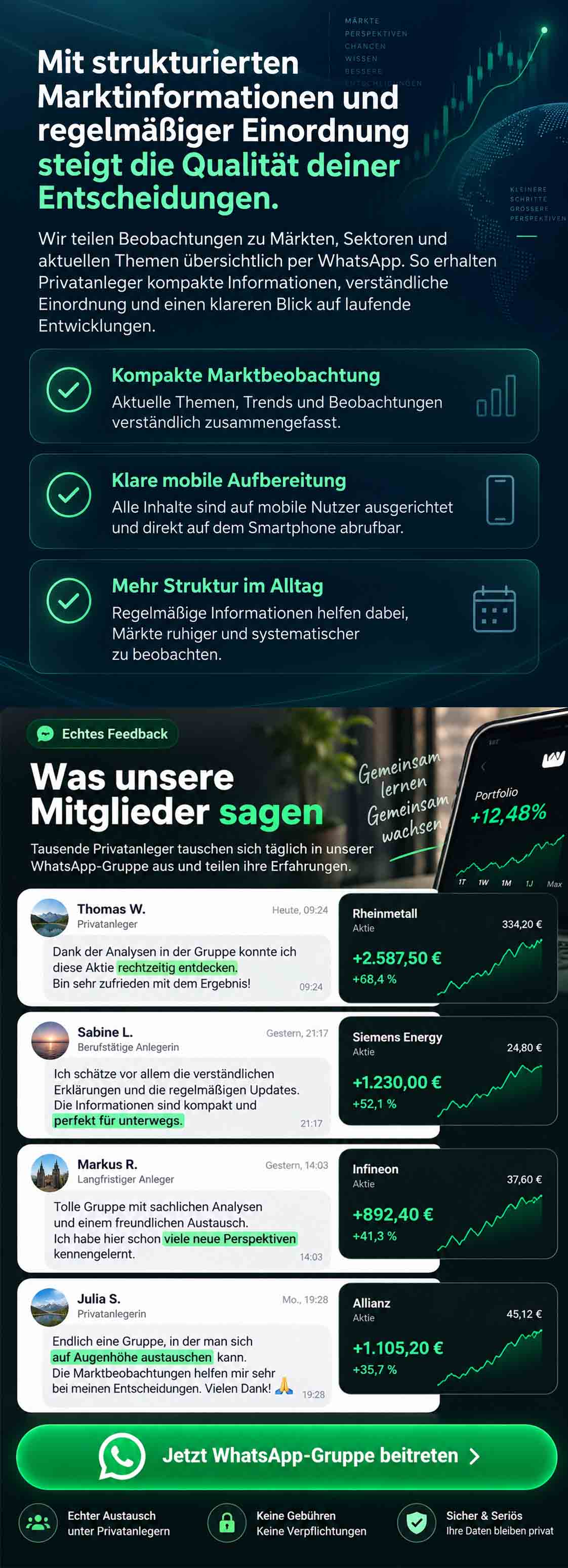 Die richtigen Aktien zuerst erkennen